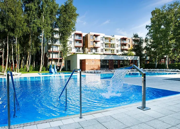 Apartment Blue Mare Sunny Bliss Polanki Klonowa, 350m Beach, Pool, Sauna, Gym Kolberg