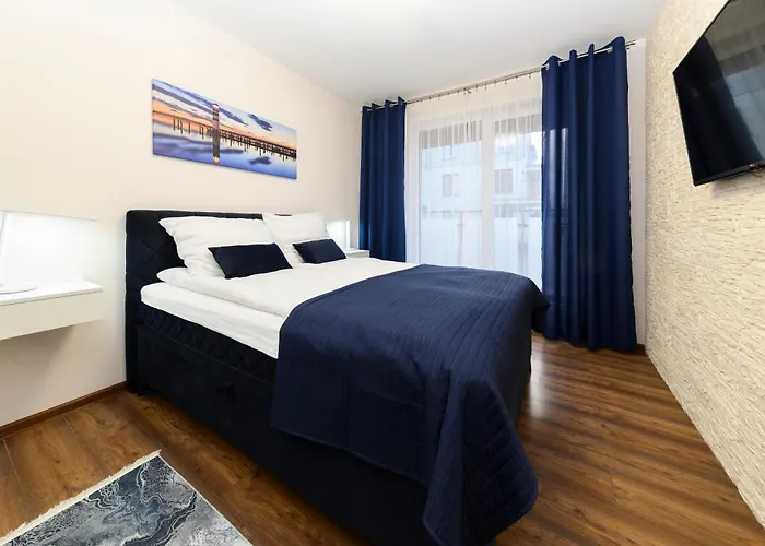 Blue Mare Sunny Bliss Polanki Klonowa, 350m Beach, Pool, Sauna, Gym Apartment Kolberg