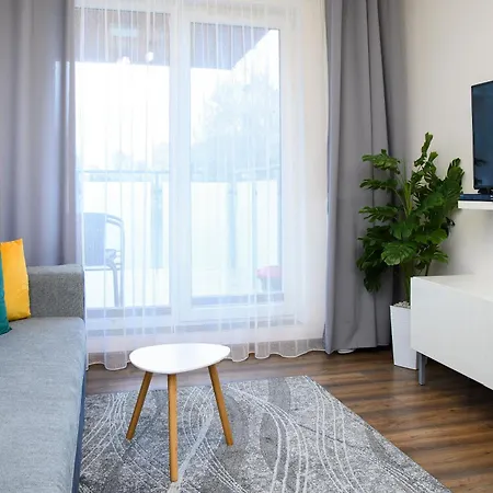 Apartmán Blue Mare Sunny Bliss Polanki Klonowa, 350m Beach, Pool, Sauna, Gym *